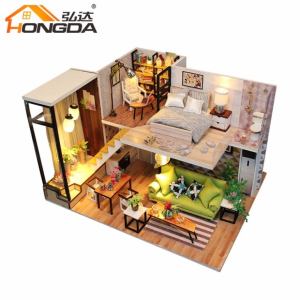 M030 Middelgroot poppenhuis houten poppenhuis