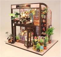 M027 Koffiehuis miniatuur poppenhuis